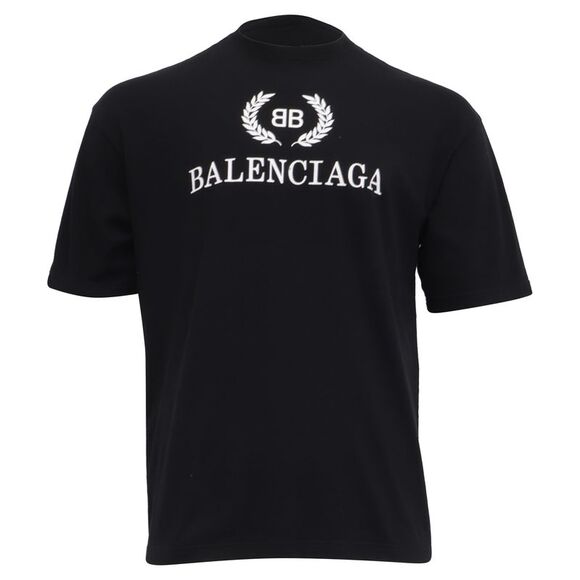 Balenciaga Other - Balenciaga BB Logo-Print T-Shirt in Black Cotton